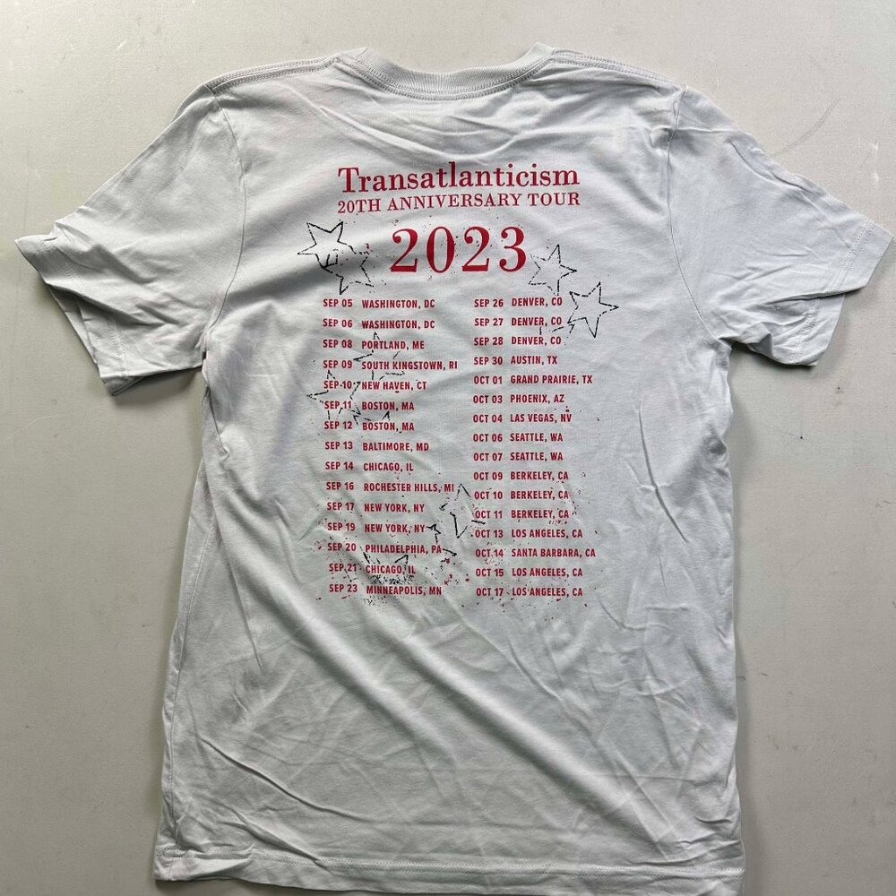 Death Cab for Cutie Transatlanticism 20th Anniversary Tour Men's T Shirt - Picture 2 of 2